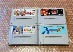 【SFCソフト4本セット・Nintendo Super Famicom】aa
