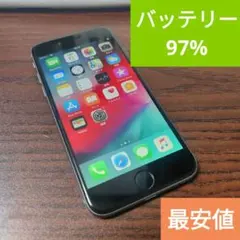 【美品】iPhone6 シルバー 64GB 97%