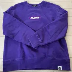 XLARGE トレーナー パープル 刺繍ロゴのサムネイル