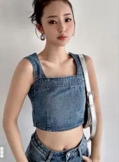 GRL デニムビスチェ (gm604) L