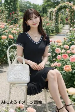 ゆり様専用フリル付き半袖黒ワンピース　お得な2200円