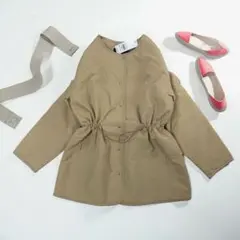 新品 チャコールラフィネ ベージュ ドローストリング ブルゾン ジャケット F