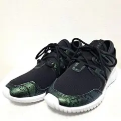 美品 アディダスオリジナルス スニーカー TUBULARNOVA スネークスキン