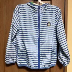 ストライプ パーカー フード付き キッズ140