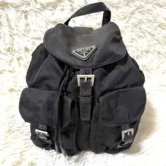 極上美品✨】プラダ リュック 巾着 三角ロゴ テスートナイロン