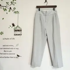 Vis /テーパードパンツ センタープレス オフィスカジュアル グレー M