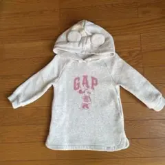 babyGAP ミニーマウス フード付きトレーナー（裏起毛）　秋冬　ディズニー