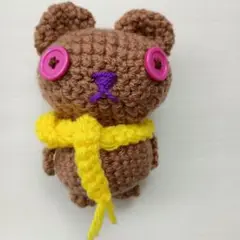 ハンドメイド あみぐるみ クマ 茶色 プレゼント