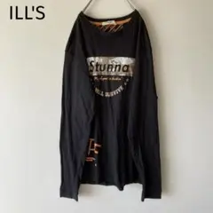 イルズ　長袖カットソー ロングTシャツ ブラック　カジュアル　メンズ　XL 秋