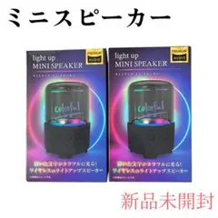 新品 light up MINI SPEAKER ミニスピーカー　2個セット