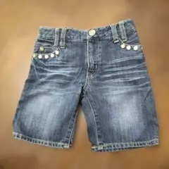 デニム ハーフパンツ 110