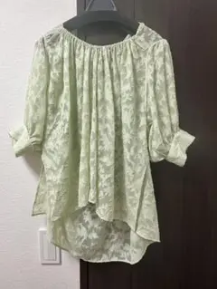 FURFUR ミント色 オフショルダー ブラウス