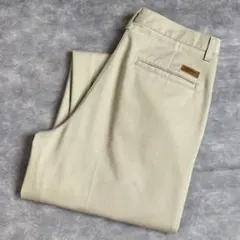 90s Wrangler 2タック ワイド チノパン ベージュ W32 L32