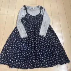 アプレレクール 花柄ドッキングワンピース 110