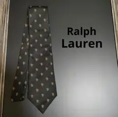 Ralph Lauren ブラック ネクタイ カモ刺繍