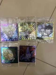 ドラゴンボール超戦士ウエハースシール 超絶感謝の十周年　5枚
