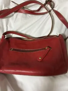 Dakota レザー ショルダーバッグ レッド