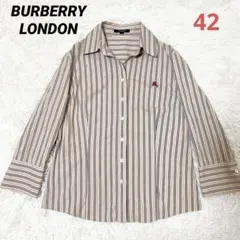 ✨美品✨ BURBERRY LONDON ノバチェック　ストライプ　42 XL