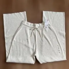 ユニクロ　ウォッシャニットリブパンツ