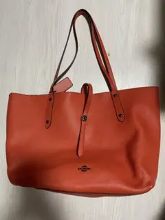 オレンジ トートバッグ