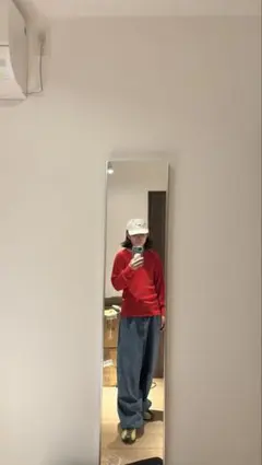 USA製 サーマル　赤　00s 90s City boy