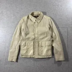 90s SABOTAGEパンチングレザージャケットバターイエローIDEAL短丈