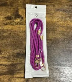 【新品未使用】スマホショルダーストラップ パープル