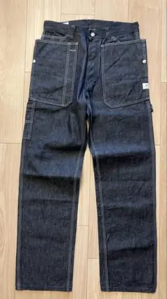 ササフラス　フォールリーフガーデナーパンツ　10.5オンス　ミリタリーデニム　M