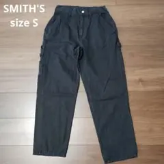 古着 スミス ペインターパンツ ブラック Sサイズ SMITH'S