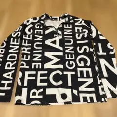 PGC 長袖シャツ M ブラック/ホワイト