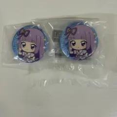 アイカツ×プリパラ　あそーと　缶バッジ　スミレ