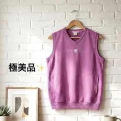 NIKEGOLF ナイキゴルフ スウェットベスト Vネック ピンク レディースL