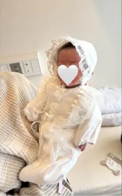 ホワイト セレモニードレスレース付き