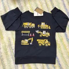 はたらく車 トレーナー 110 新品タグ付き ネイビー