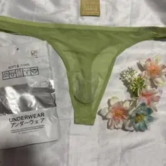 JUNYEON シームレス Tバック アンダーウェア ライトグリーンのサムネイル