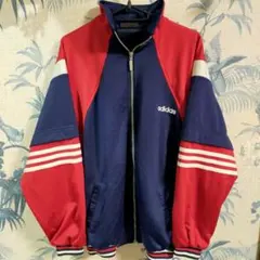【激レア】アディダス ヴィンテージ トラックジャケット ビッグロゴ 希少配色
