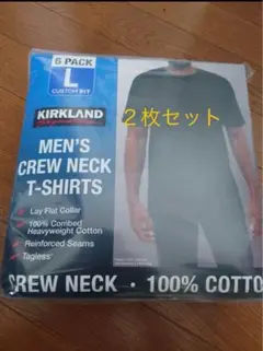 コストコ　カークランド メンズ黒Tシャツ Lサイズ 2枚セット