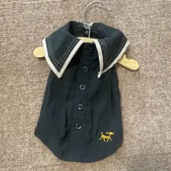 犬服 XS ネイビー セーラー襟のサムネイル