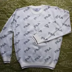 FILA ロゴスウェット Mサイズ ホワイト