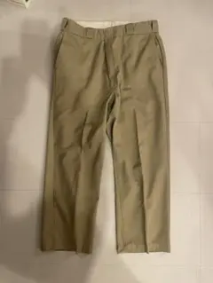 90s USA製 Dickies 874 ベージュ Talonジッパー W36