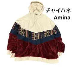 チャイハネ Aminaファザナパッチワークパーカー レディース メンズ