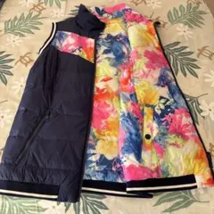 POLO GOLF　ダウンベスト　レディース　ゴルフ　ベスト　リバーシブル　上着