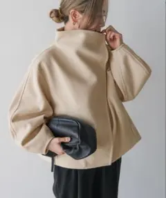 select MOCA by son ハイネックカーブスリーブアウター