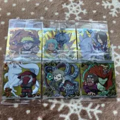 【新品未開封】NARUTO忍界シールウエハース　尾獣　人柱力　6枚セット