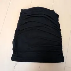【SHEIN】キッズ シャーリング ミニ タイトスカート ブラック 9Yのサムネイル