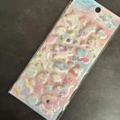 新品❤️蓄光❤️スペシャルもっちもちシールシート ユニコーンペンギンアザラシぷっくり