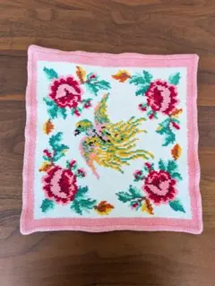 FEILER フェイラー 不死鳥パラディスと花の刺繍のコットンタオルハンカチ