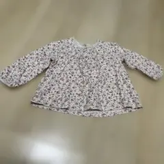 プチバトー　長袖　ロンT カットソー　花柄