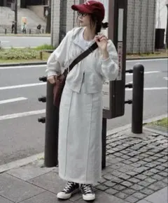 ステッチスウェットセットアップ jumelle ジュメロ レーススウェット 