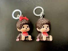 2点セット　モンチッチ　アンブレラマーカー　めじるしアクセサリー　シリコンリング